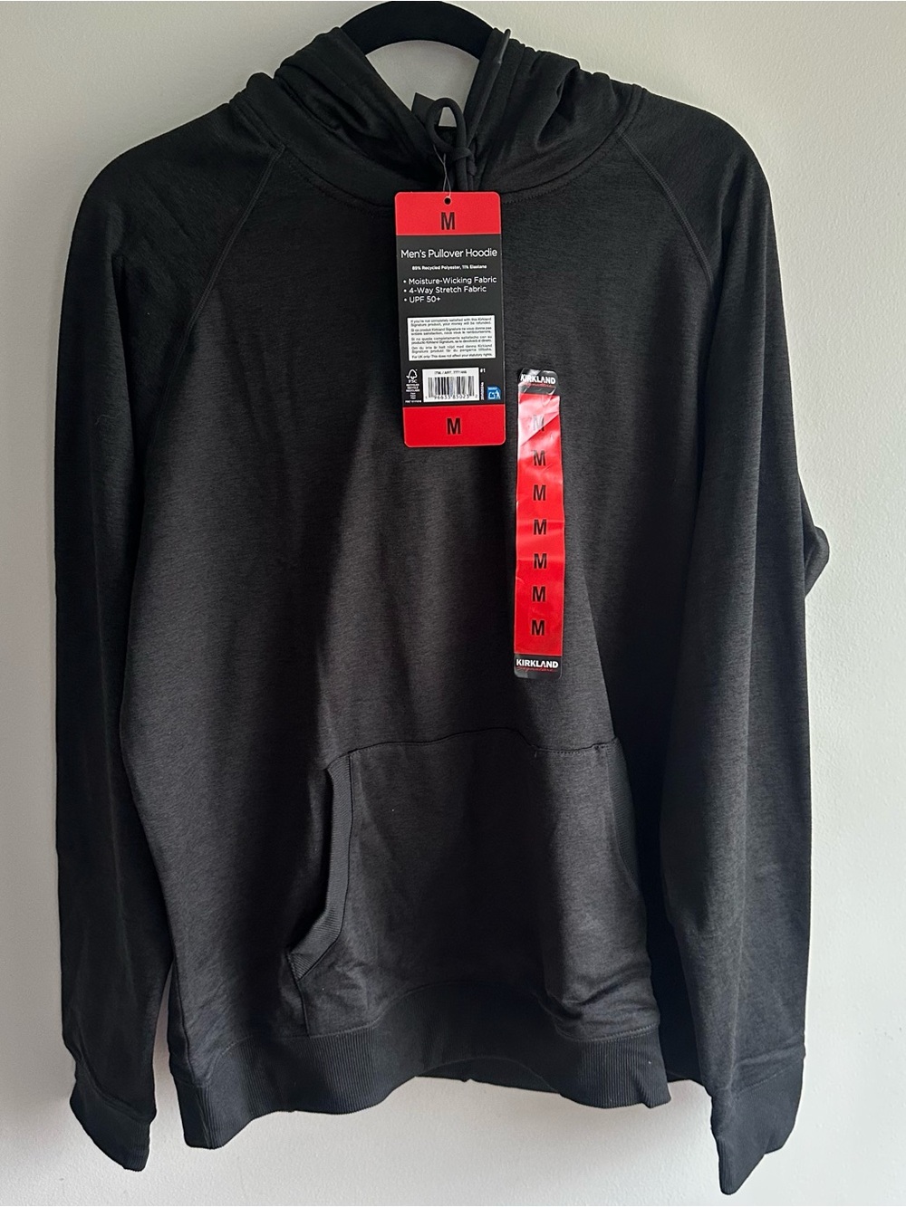 Kirkland Signature NWT Men's Hooded Pullover-Size Medium